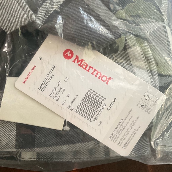 Marmot Flannel Chore Coat size M - Picture 5 of 6